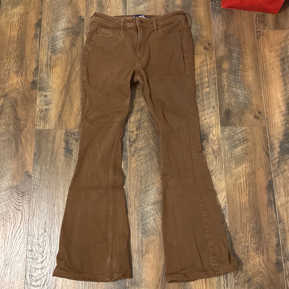 Brown Flared Jeans Hollister